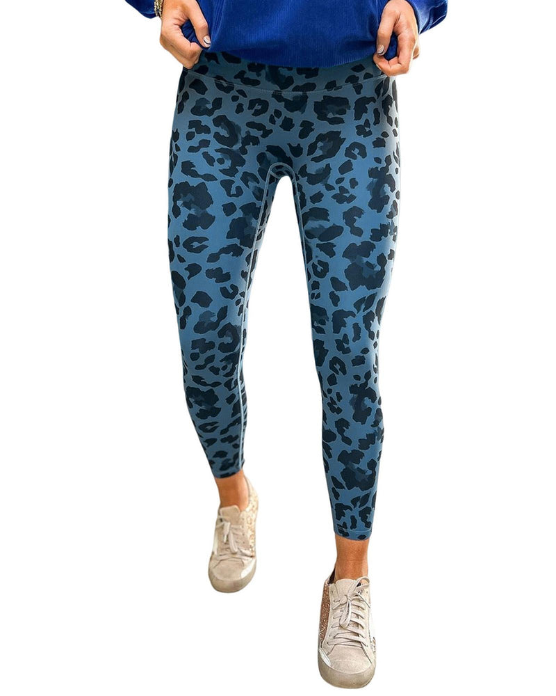 Azura Exchange Leopard Print Active Leggings - M