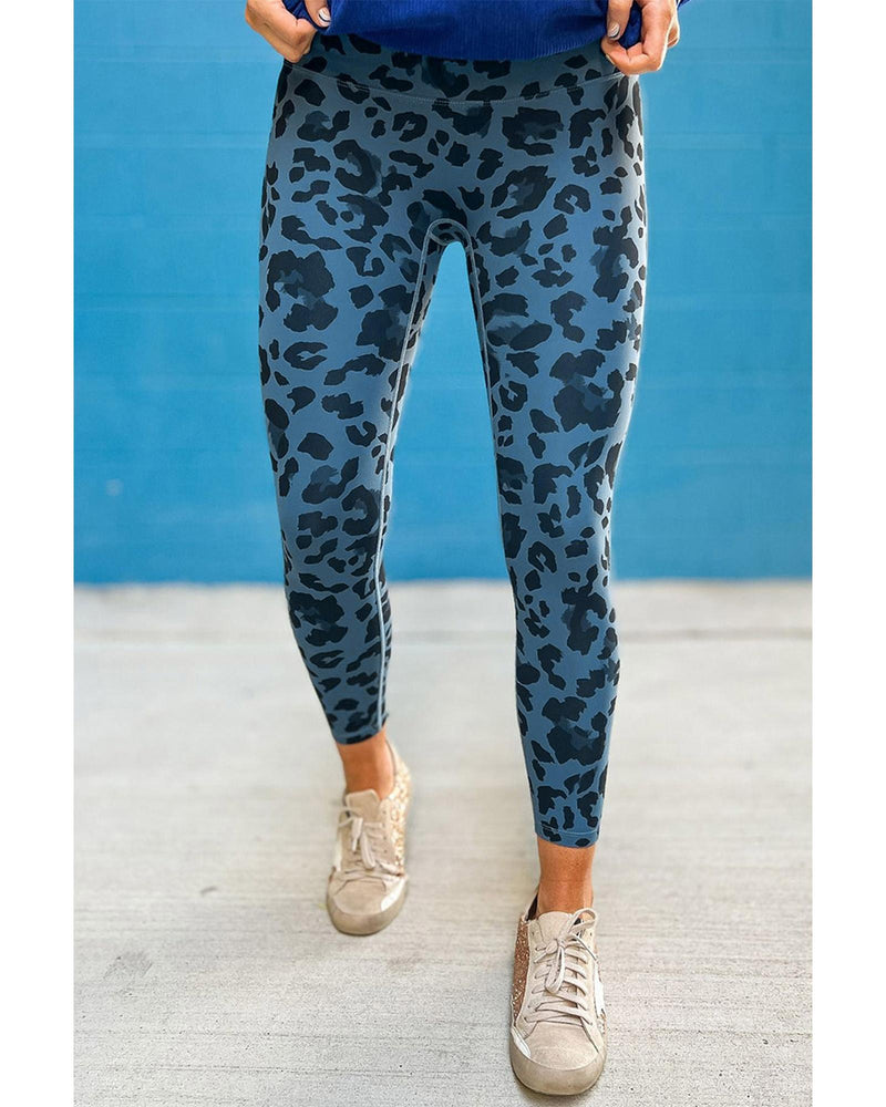 Azura Exchange Leopard Print Active Leggings - S