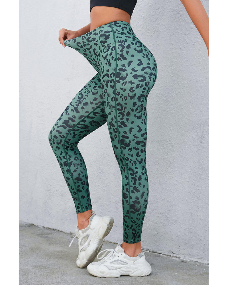 Azura Exchange Leopard Print Active Leggings - S