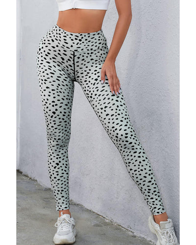 Azura Exchange Dalmatian Spots Printed Stretchy High Waist Leggings - XL
