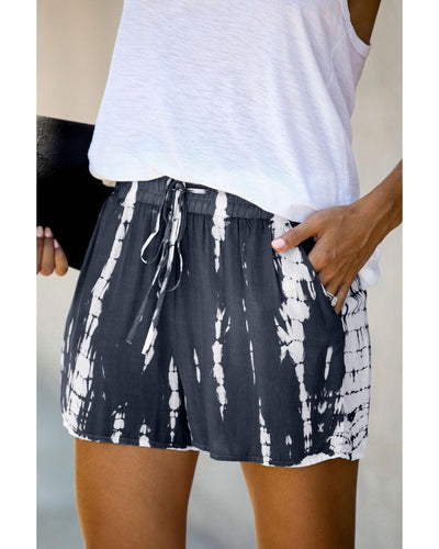 Azura Exchange Tie Dye Drawstring Shorts - M