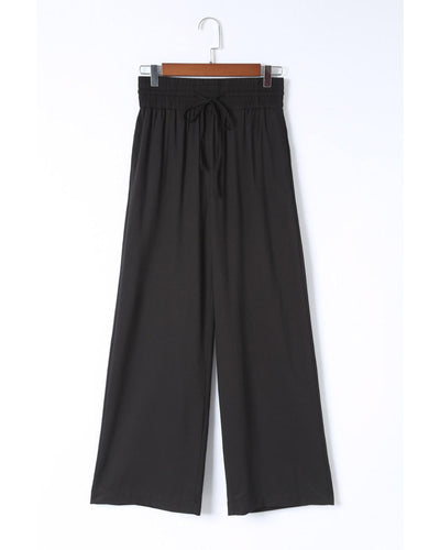 Azura Exchange Casual Wide Leg Pants with Drawstring Elastic Waist - XL