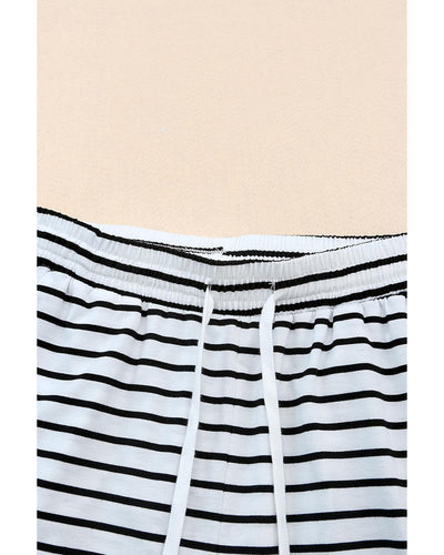 Azura Exchange Striped Wide Leg Pants - M