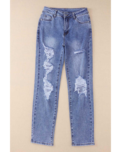 Azura Exchange Destroyed Boyfriend Jeans - 14 US