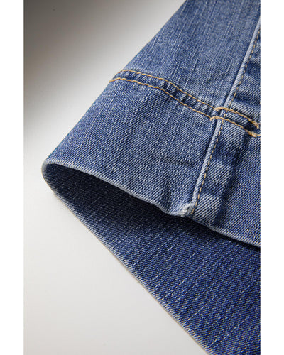 Ashleigh Blue Mineral Wash High Waist Bell Bottom Crop Jeans - 14 US