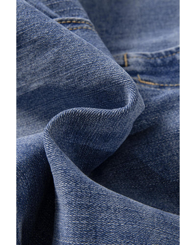 Ashleigh Blue Mineral Wash High Waist Bell Bottom Crop Jeans - 14 US