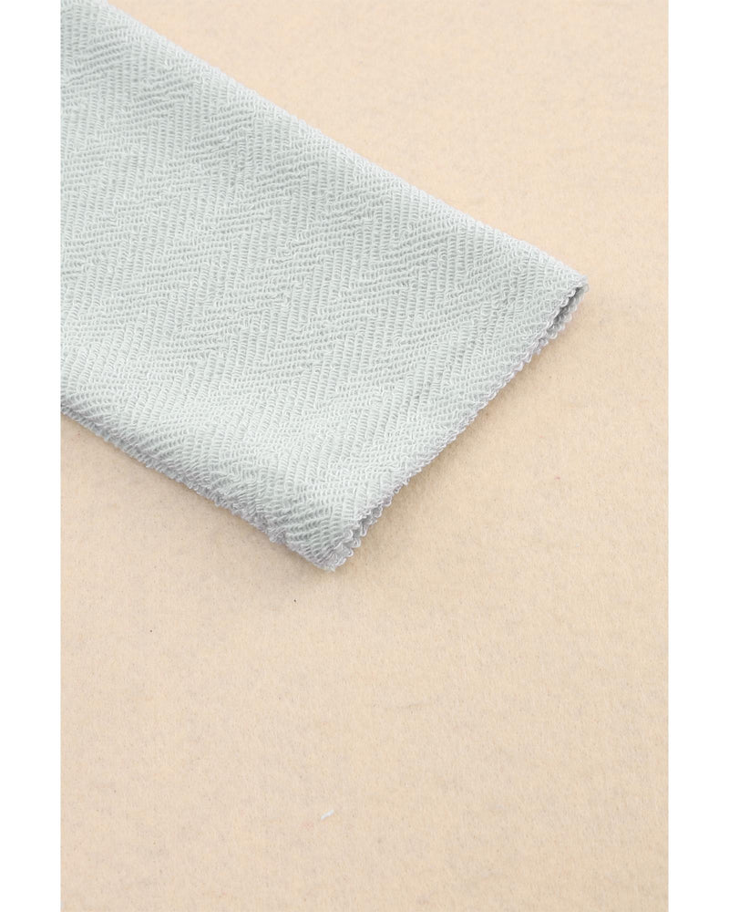 Azura Exchange Gray Contrast Flap Pockets Relaxed Shacket - L