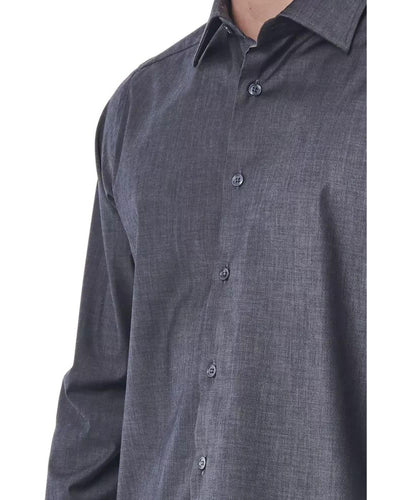 Bagutta Men's Gray Cotton Shirt - 2XL