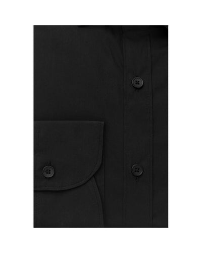 Bagutta Men's Black Cotton Shirt - 2XL