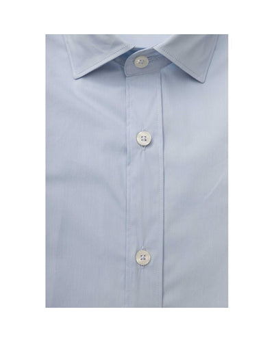 Bagutta Men's Light Blue Cotton Shirt - 2XL