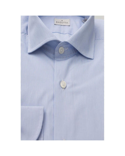 Bagutta Men's Light Blue Cotton Shirt - 2XL