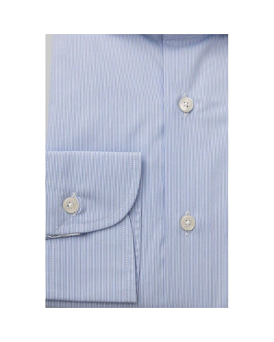 Bagutta Men's Light Blue Cotton Shirt - 2XL