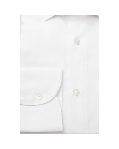 Bagutta Men's White Cotton Shirt - XL