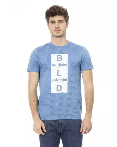 Baldinini Trend Men's Light Blue Cotton T-Shirt - L