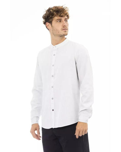 Baldinini Trend Men's White Rayon Shirt - M