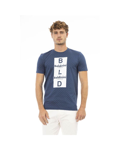 Baldinini Trend Men's Blue Cotton T-Shirt - M