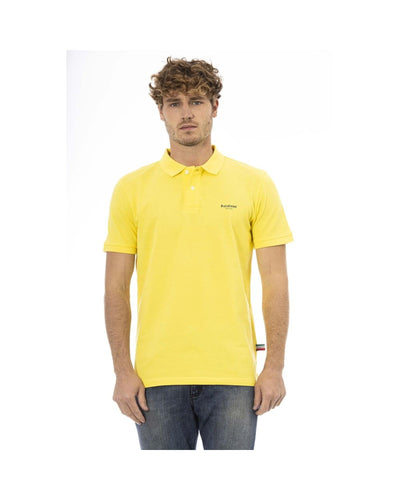 Baldinini Trend Men's Yellow Cotton Polo Shirt - L