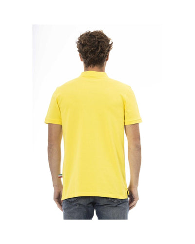 Baldinini Trend Men's Yellow Cotton Polo Shirt - L