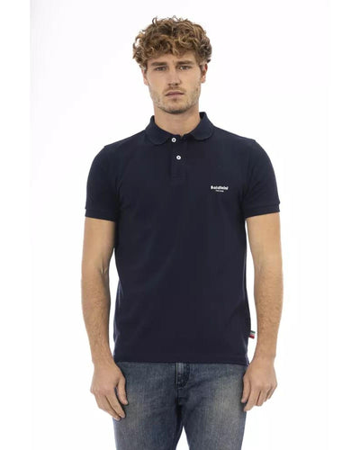 Baldinini Trend Men's Blue Cotton Polo Shirt - L