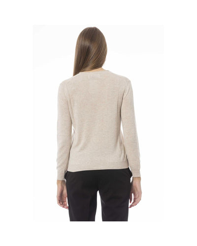 Baldinini Trend Women's Beige Polyamide Sweater - XL