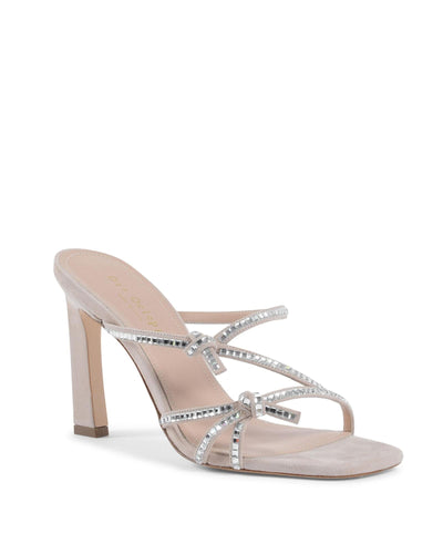 Crystal Embellished Suede Sandal - 38 EU