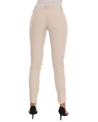 Cropped Corduroy Pants with Logo Details 44 IT Women