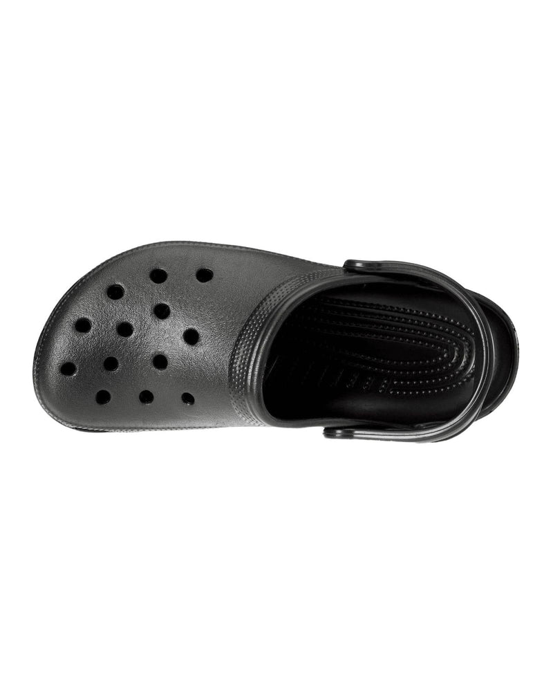 Crocs Lightweight Slip-On Clogs with Customizable Charms in Black - 8 US