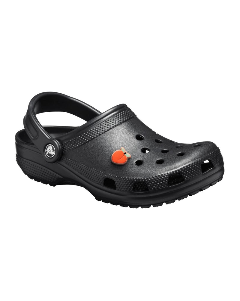 Crocs Lightweight Slip-On Clogs with Customizable Charms in Black - 8 US