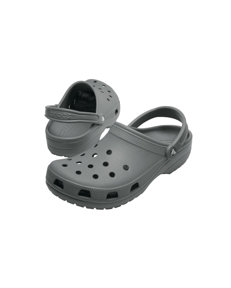 Crocs Lightweight Slip-On Clogs with Ventilation Ports in Slate Grey - 7 US