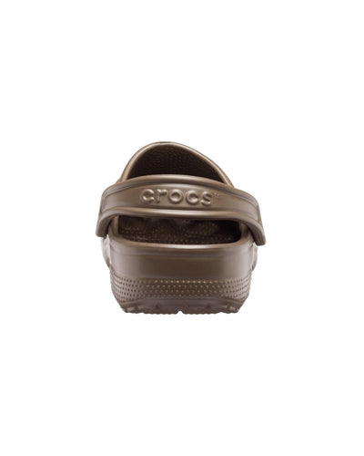 Crocs Lightweight Slip-On Clogs with Customizable Charm Options in Chocolate - 15 US