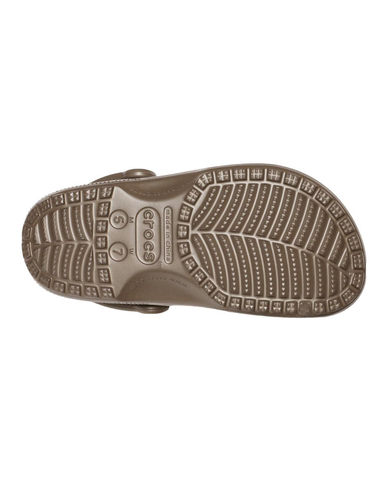 Crocs Lightweight Slip-On Clogs with Customizable Charm Options in Chocolate - 9 US