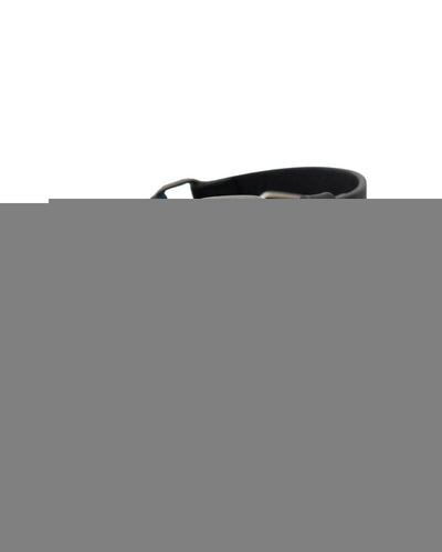 Classic Black Leather Belt with Buckle Fastening by CNC Costume National 85 cm Women
