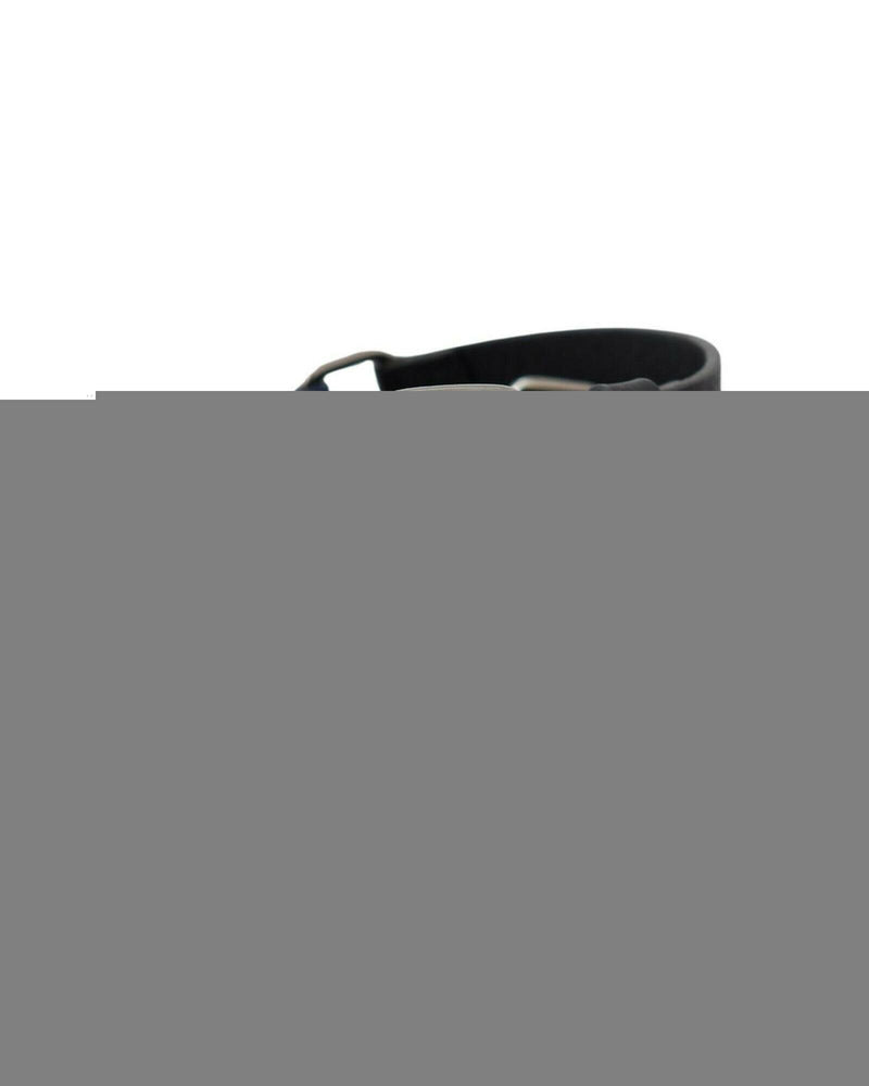 Classic Black Leather Belt with Buckle Fastening by CNC Costume National 85 cm Women