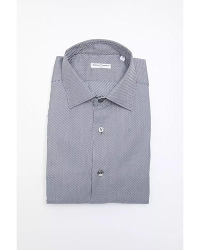 Robert Friedman Men's Blue Cotton Shirt - M