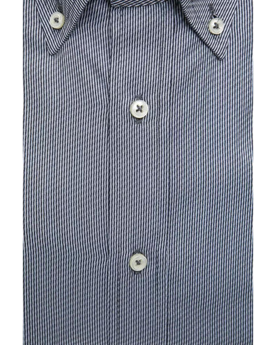 Robert Friedman Men's Blue Cotton Shirt - M