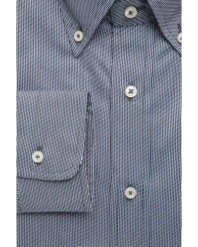 Robert Friedman Men's Blue Cotton Shirt - M