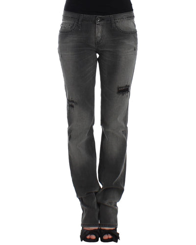 CNC Costume National Gray Straight Leg Jeans W24 US Women