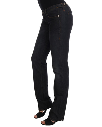 Costume National Women's Dark Blue Cotton Slim Fit Jeans - W26 US