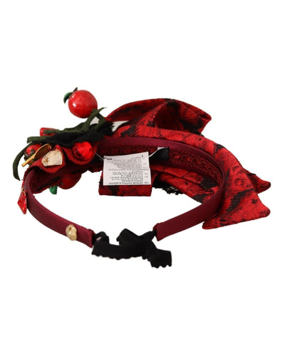 Berry Fruit Crystal Embellished Diadem Headband One Size Women