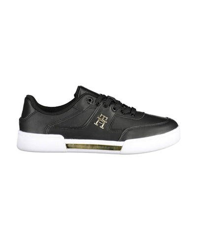 Tommy Hilfiger Women's Black Polyester Sneaker - 38 EU