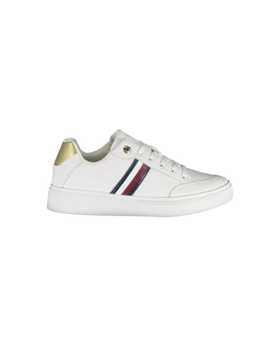 Tommy Hilfiger Women's White Polyester Sneaker - 38 EU