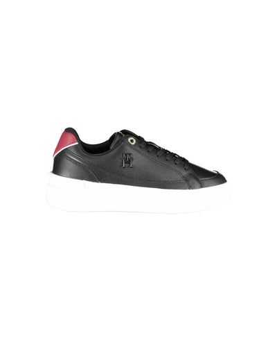 Tommy Hilfiger Women's Black Polyester Sneaker - 36 EU