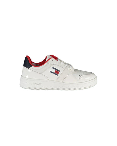 Tommy Hilfiger Women's White Polyester Sneaker - 38 EU
