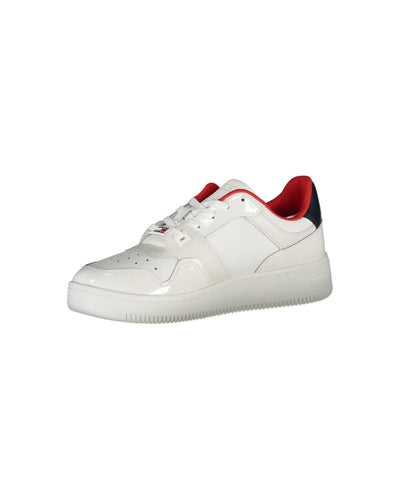 Tommy Hilfiger Women's White Polyester Sneaker - 39 EU