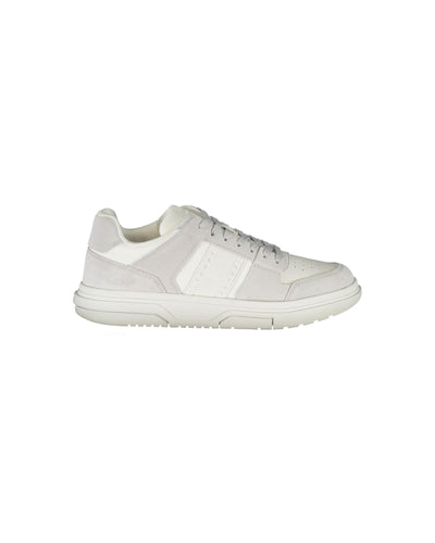 Tommy Hilfiger Men's White Polyester Sneaker - 45 EU