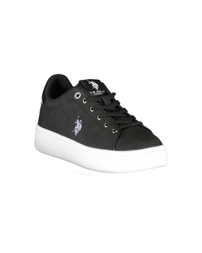 US POLO ASSN Women's Black Polyester Sneaker - 35 EU