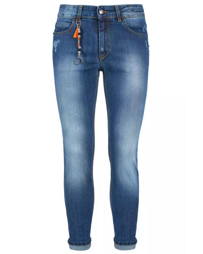 Yes Zee Men's Blue Cotton Jeans & Pant - W38 US