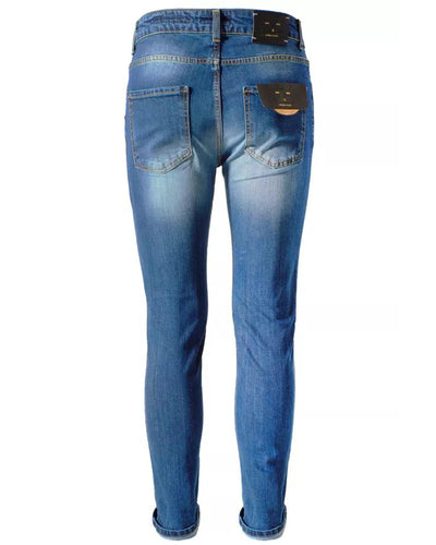 Yes Zee Men's Blue Cotton Jeans & Pant - W40 US