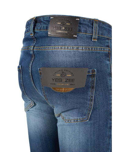 Yes Zee Men's Blue Cotton Jeans & Pant - W40 US