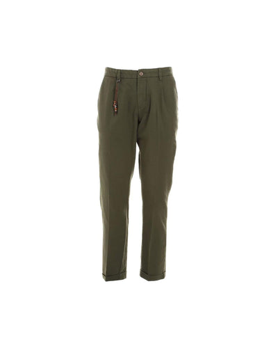Yes Zee Men's Green Cotton Jeans & Pant - W33 US